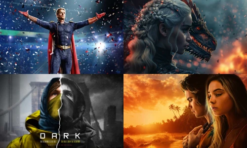 Capas de séries disponíveis na CinexTV